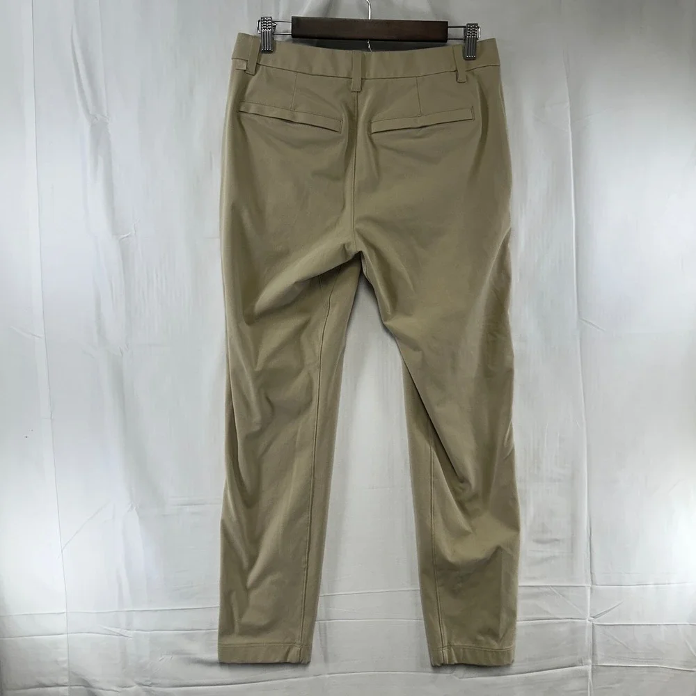 Lululemon Commission Slim-Fit Pant Mens 30 Khaki Tan Warpstreme Chino LM5AO4S